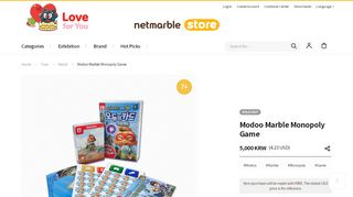 
                            5. Modoo Marble Monopoly Game 5000KRW - Netmarble Store - Modoo Marble Portal