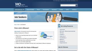 
                            4. MO.gov Job Seekers - MO.gov