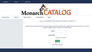 
                            1. MonarchCat.org - Monarch Library System