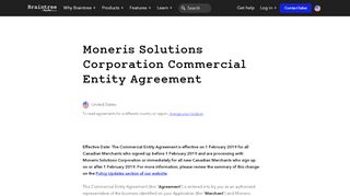 
                            8. Moneris Solutions Corporation Commercial Entity Agreement ... - Merchant Direct Sign In