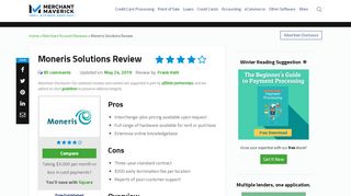 
                            5. Moneris Solutions Review 2020 | Reviews, Ratings, Complaints - Merchant Direct Sign In