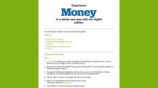 
                            2. MONEY magazine - Money Magazine Account Portal