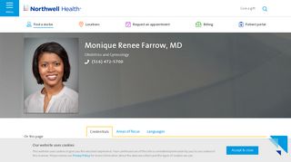 
                            7. Monique Renee Farrow, MD | Northwell Health - Great Neck Obgyn Patient Portal