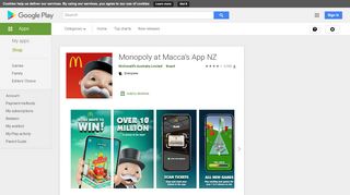 
                            5. Monopoly at Macca's App NZ - Apps on Google Play - Maccas Play Portal