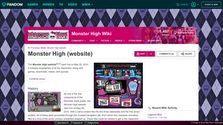 
                            7. Monster High (website) | Monster High Wiki | Fandom - Monster High Games Portal