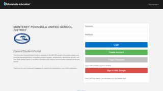 
                            6. monterey peninsula unified school district - Seaside High School Parent Portal