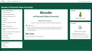 
                            3. Moodle at Plymouth State University - City College Plymouth Moodle Portal