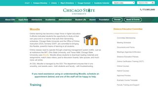 
                            6. Moodle | Distance Education Committee | Chicago State ... - Csu Moodle Portal