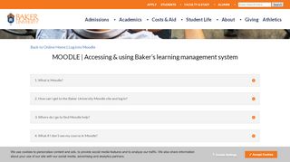 
                            3. Moodle FAQ - Online Management - Baker University - Abel Moodle Portal