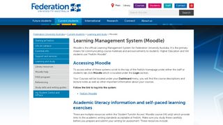 
                            9. Moodle help - Moodle - Federation University Australia - Uno Moodle Portal