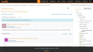 
                            5. Moodle in English: How do I remove 'create an account' - Moodle.org - Moodle Mackenzie Portal