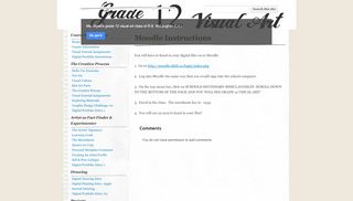 
Moodle Instructions - MCVI Grade 12 Visual Art - Google Sites  
