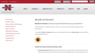
                            7. Moodle On Demand - CAFE - Nicholls State University - Nicholls Moodle Portal