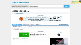 
moodle.ddsb.ca at WI. DDSB Blended Learning: Log in to the ...  
