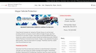
                            6. Mopar Vehicle Protection | Belmont Dodge-Chry-Plym-Jeep Inc - Mopar Protection Plan Portal