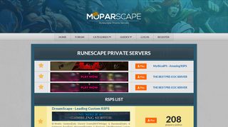Moparscape Most Popular RSPS List 2019 - Runescape ... - Moparscape Portal