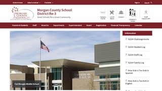 
                            3. Morgan County School District Re-3 / Homepage - Morgan County School District Campus Portal