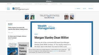
                            3. Morgan Stanley Dean Witter | Wealth Management - Morgan Stanley Dean Witter Portal