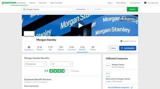 
Morgan Stanley Employee Benefits and Perks | Glassdoor  
