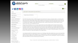 
                            7. Morgan Stanley Smith Barney | www.globalequity.org - Morgan Stanley Smith Barney Benefits Portal