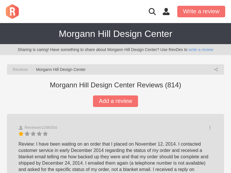 
                            10. Morgann Hill Design Center Reviews, Complaints, Customer ...