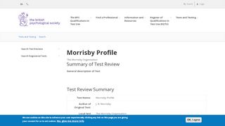 
Morrisby Profile | PTC  
