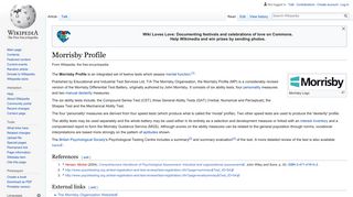 
Morrisby Profile - Wikipedia  
