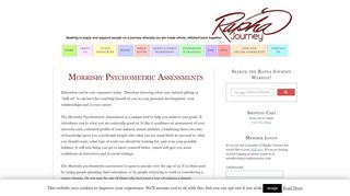 
Morrisby Psychometric Assessments | - Rapha Journey  
