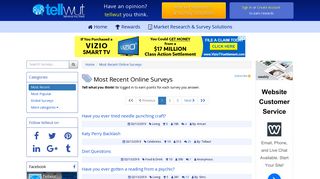 
                            4. Most Recent Online Surveys | Tellwut.com - Tellwut Survey Portal