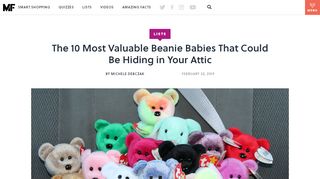 
Most Valuable Beanie Babies | Mental Floss  
