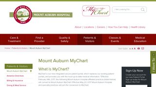 
Mount Auburn MyChart - Mount Auburn Hospital
