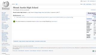 
                            2. Mount Austin High School - Wikipedia - Mount Austin High School Portal