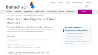 
                            6. Mountain States Physicians & Team Members | Ballad Health - Smart Square Login