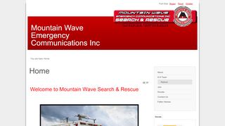 
Mountain Wave Emergency Communications  
