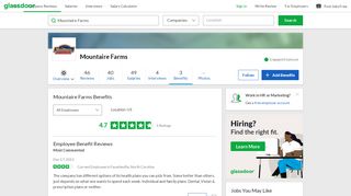 
Mountaire Farms Employee Benefits and Perks | Glassdoor
