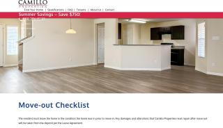
Move Out Checklist - Camillo Properties
