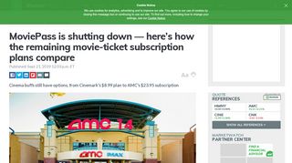
                            4. MoviePass is shutting down — here's how the remaining ... - Sign Up Movie Pass