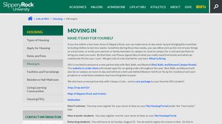 
                            6. Moving In | Slippery Rock University - Sru Housing Portal