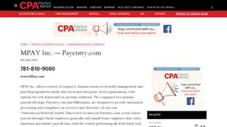 
                            13. MPAY Inc. — Payentry.com | CPA Practice Advisor - Time Payentry Com Portal
