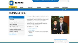 MPS: Staff Quick Links - Milwaukee - Mps School Email Portal