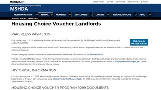 
                            2. MSHDA - Landlords - State of Michigan - Mshda Partner Portal