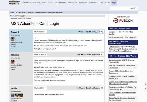 
MSN Adcenter - Can't Login - BingAds (was MSN/Microsoft AdCenter ...  
