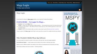 
                            8. Mspy Login | The Mspy Login and Review - Maxxspy Portal