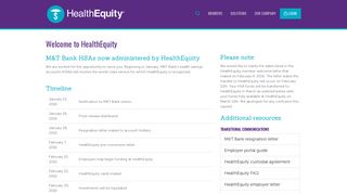 
                            1. M&T Bank HSAs now administered by HealthEquity - M&t Hsa Portal