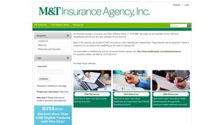
                            4. M&T Insurance Agency Online Portal > Home - Alegeus > Home - M&t Hsa Portal