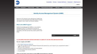 MTA - Identity Access Management System (IAMS) - MTA.info - Mymta Login