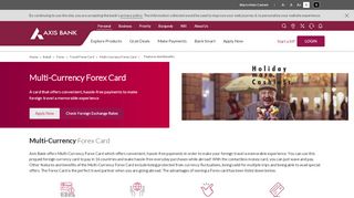 
                            4. Multi-Currency Forex Card - Axis Bank - Uae Exchange Multi Currency Card Portal