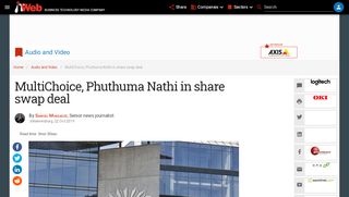 
                            7. MultiChoice, Phuthuma Nathi in share swap deal | ITWeb - Phuthuma Nathi Shares Login