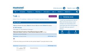 
                            5. Mumsnet doesn't work on TransPennine Express WiFi ... - Transpennine Express Wifi Portal