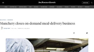 2. Munchery closes on-demand meal-delivery business ... - Munchery Portal